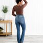 🔥Viimeisen päivän kampanja 50% pois🏆Holy Grail Tummy Control Bootcut farkut👖