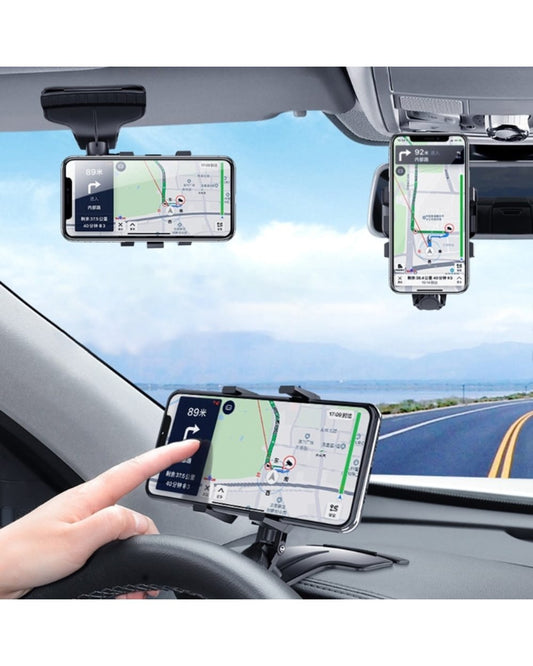 1200° kääntyvä yleismallinen auton kojelaudan puhelinteline