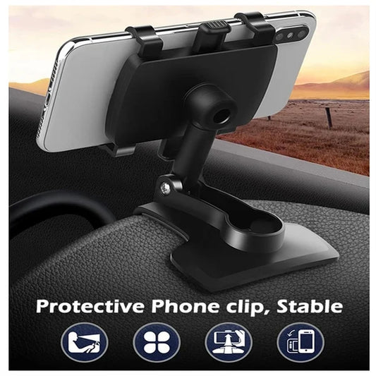 Soporte multifuncional para teléfono de coche con clip para salpicadero