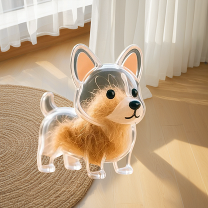 Llavero Creativo Transparente para Recuerdos de Pelo de Mascota