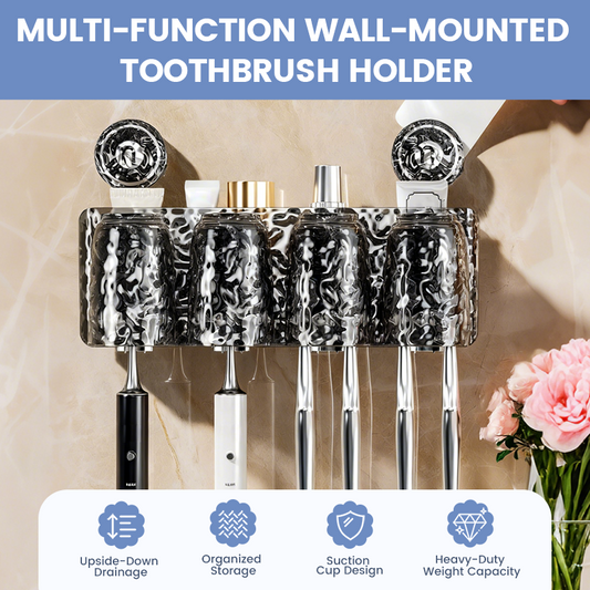 Organizador Multifuncional de Cepillos Dentales de Pared