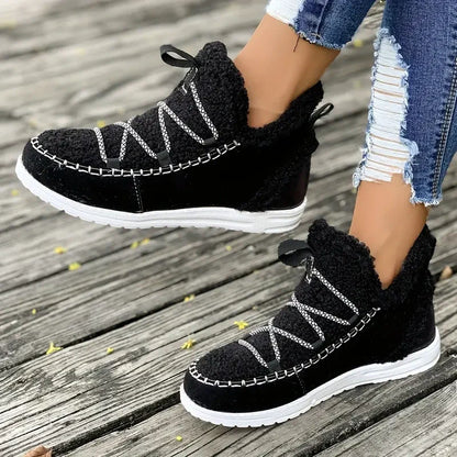 Women's Casual Cozy Mid-Calf Snow Boots
