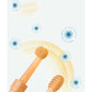 Cepillo de dientes para mascotas con raspador lingual