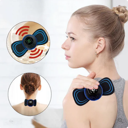 🔥Achetez 2 et obtenez 1 gratuit🎁Masseur Portable avec 8 Modes et Écran LCD - Mini Stimulateur Musculaire pour Soulagement de la Douleur