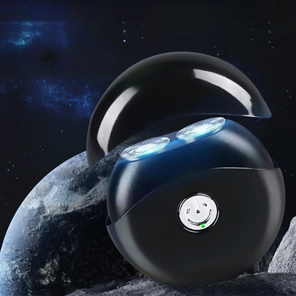 📢📢60 % de réduction !!!✨ Rasoir électrique multifonction portable – Lames double anneau, étanche IPX4 & design UFO compact 🪒⚡