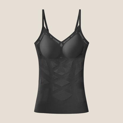 Naisten saumaton muotoileva camisole-toppi integroidulla rintaliivillä