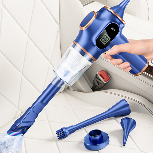 ✨ 4-in-1 Korkeatehoinen Langaton Auton Pölynimuri – Vahva Imuteho, Pitkä Akunkesto & Monipuoliset Liitteet 🍃