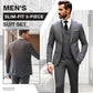 Miesten Slim Fit 3-osainen Puku – Laadukas Juhlapuku Virallisiin Tilaisuuksiin